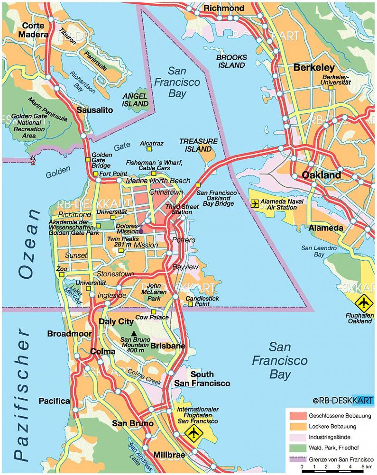 Harta comitatul San Francisco