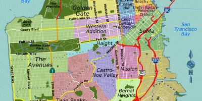 Mission district hartă