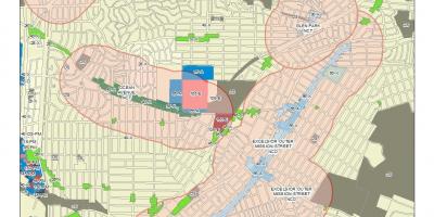 Harta excelsior districtul San Francisco