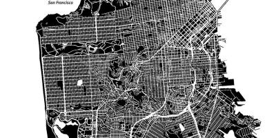 Harta San Francisco vector