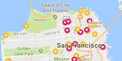 Harta San Francisco financial district