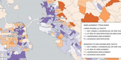 Harta San Francisco gentrificarea