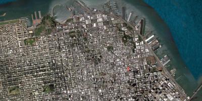 Harta San Francisco prin satelit