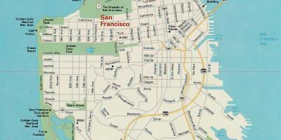 Harta San Francisco principalele atracții