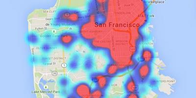 Harta de căldură San Francisco