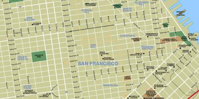 San Fran hartă turistică