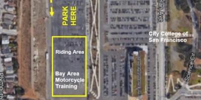 Harta de SF parcare motocicleta