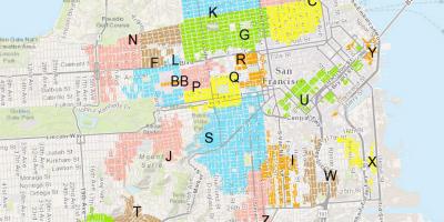 San Francisco zonele de parcare hartă