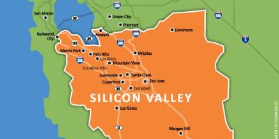 Silicon valley în lume hartă