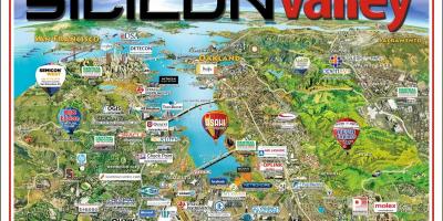 Silicon valley area arată hartă