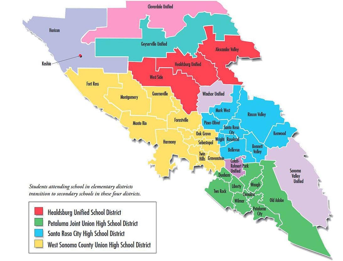 San Francisco școala de circumscripție hartă