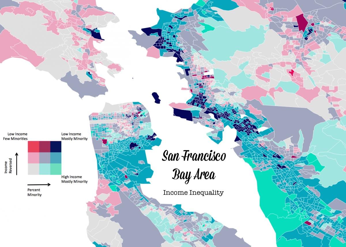 Harta bay area veniturilor
