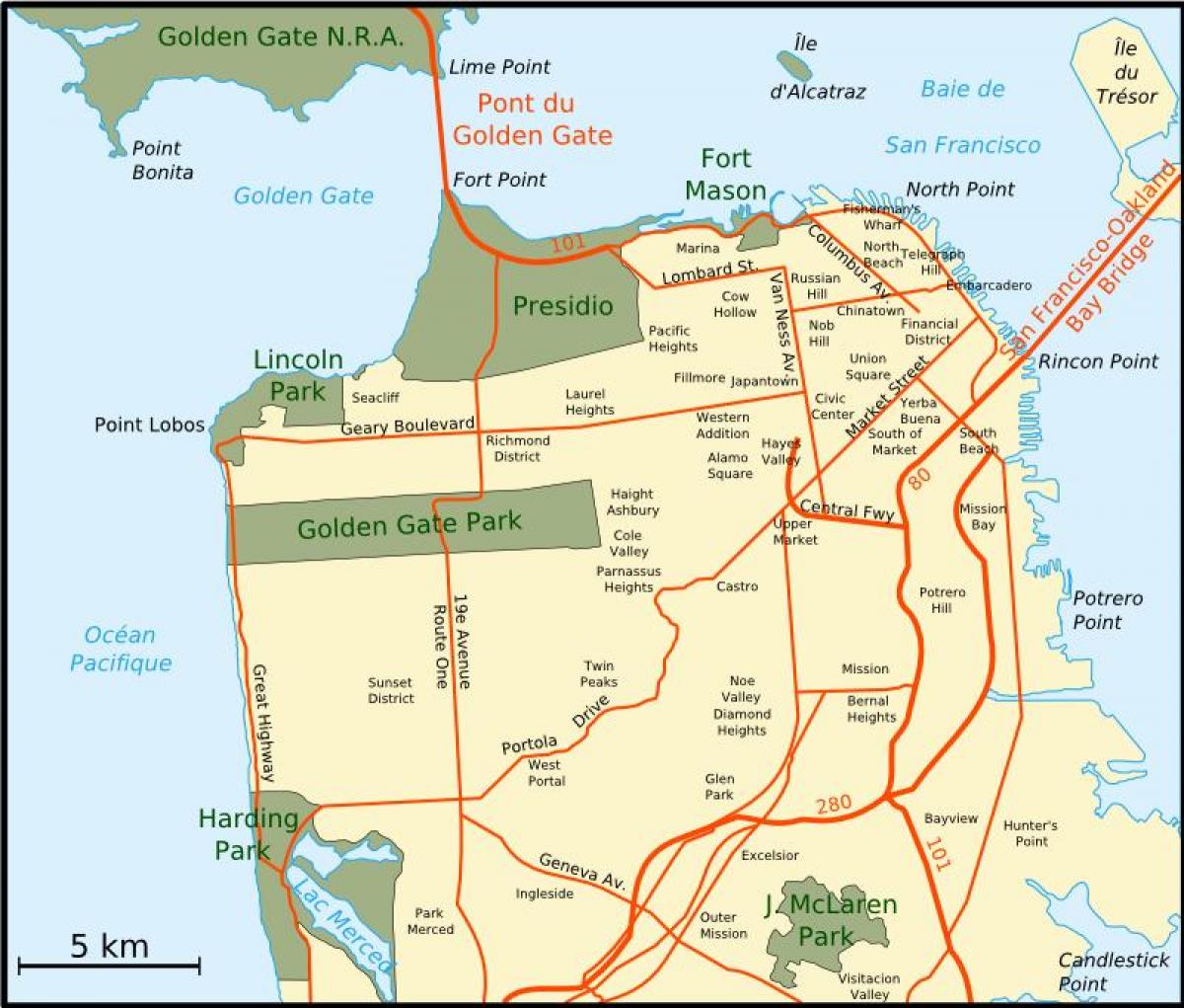 Harta de mare bay area