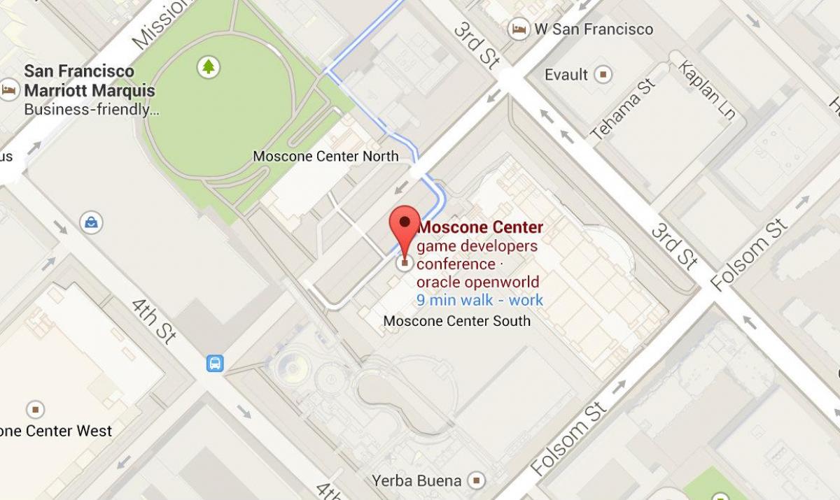 Harta moscone center din San Francisco