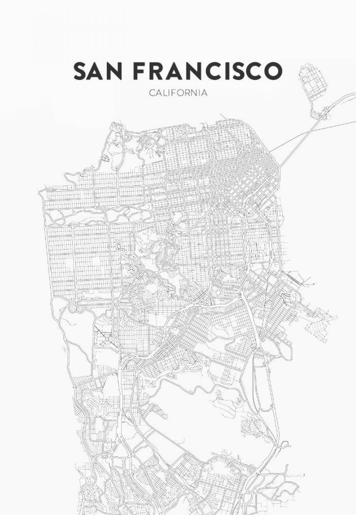 imprimați harta din San Francisco