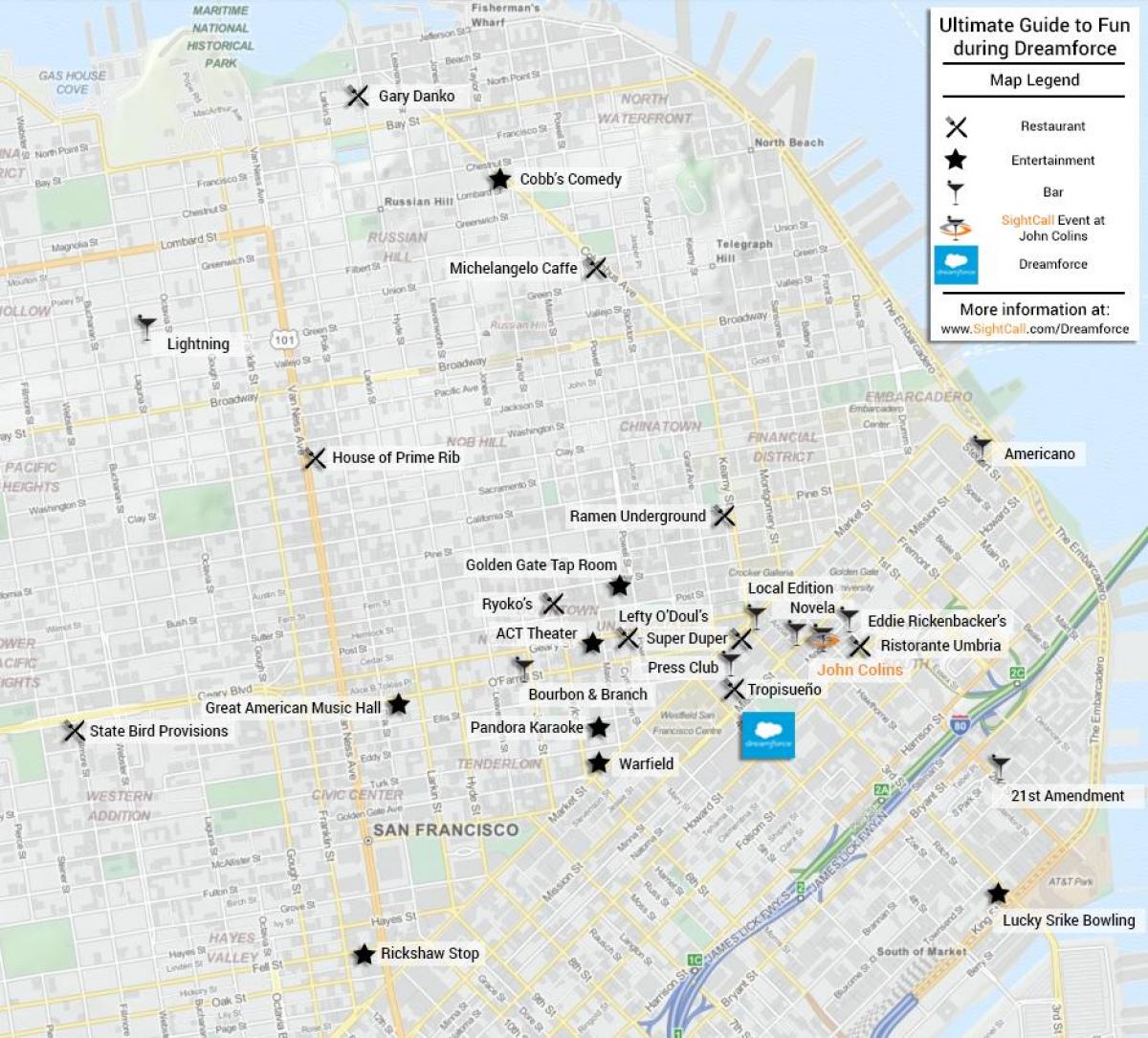 Harta San Francisco bar