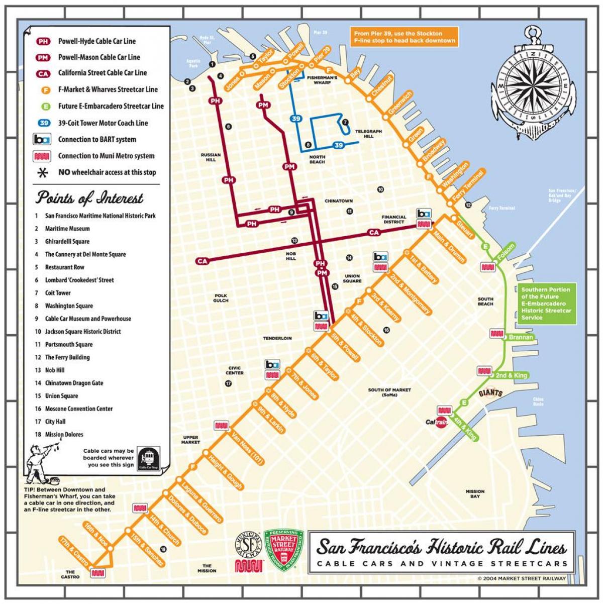 San Fran cărucior hartă