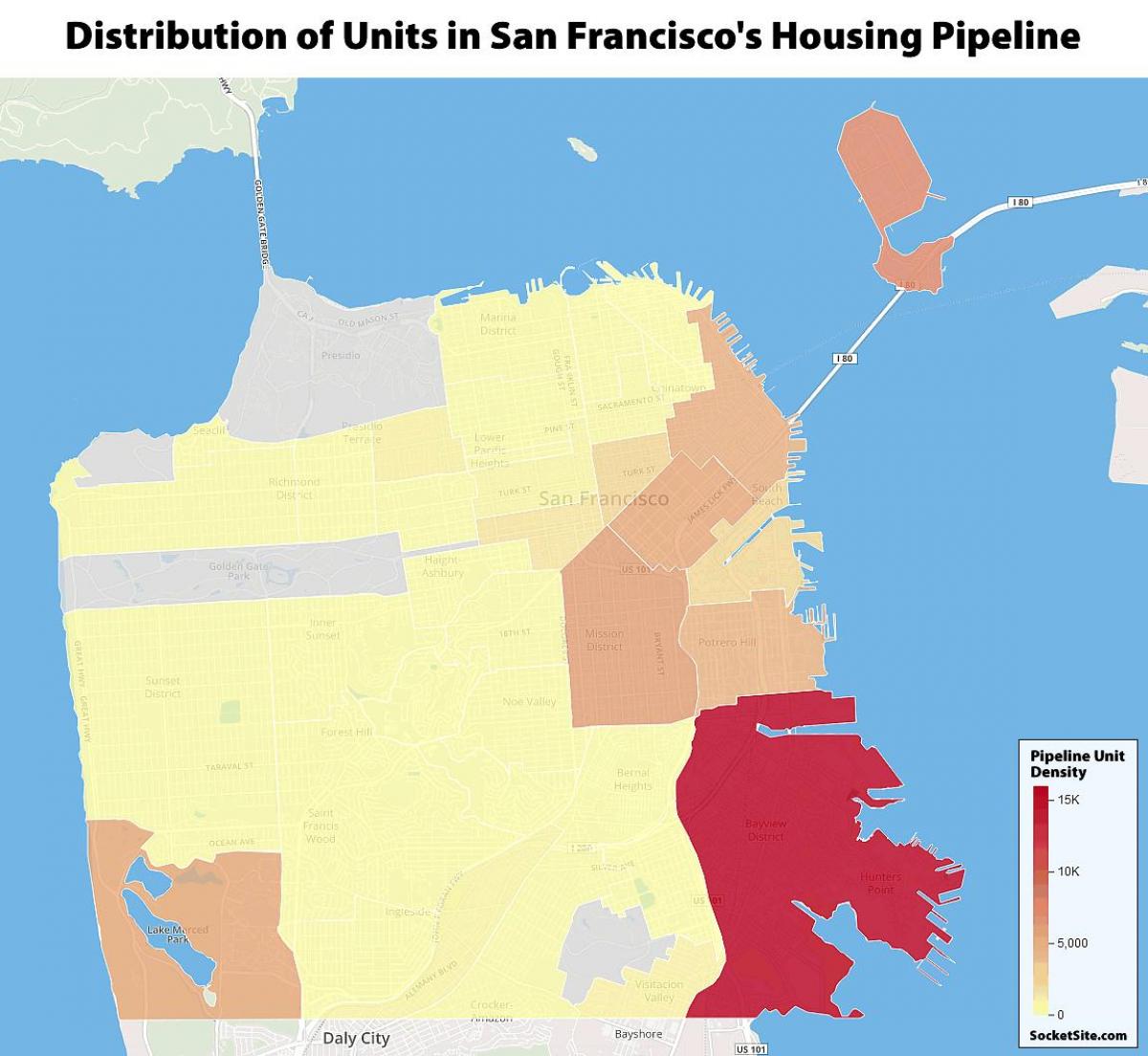 San Francisco de locuințe publice hartă