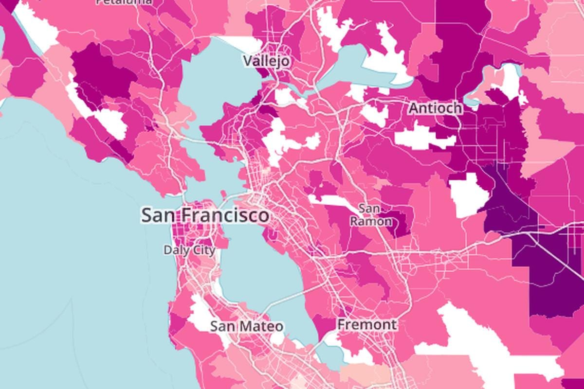 Harta bay area imobiliare