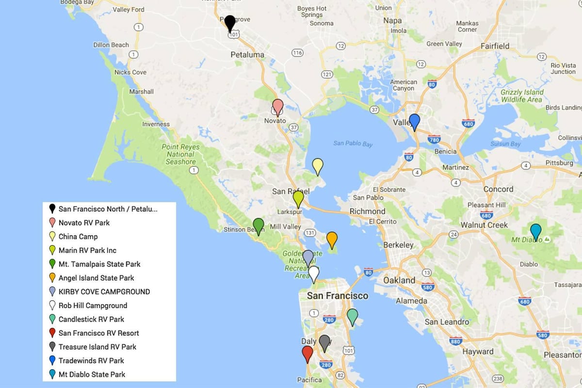 Harta San Francisco trebuie să vezi