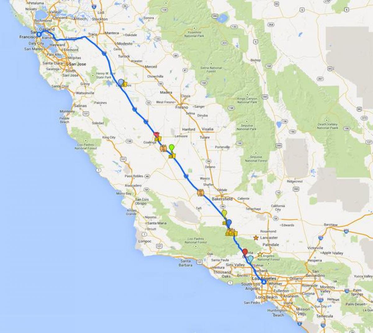 Harta San Francisco tur de conducere