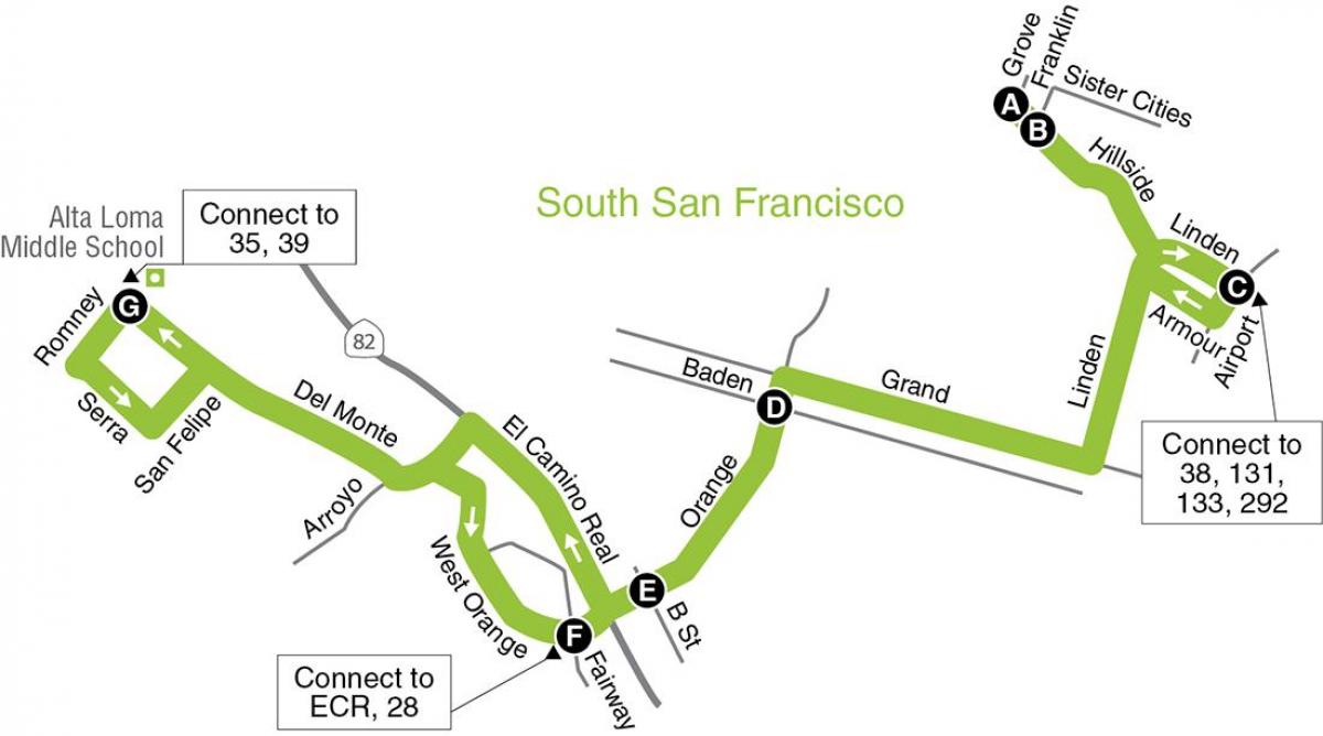 Harta San Francisco școli elementare