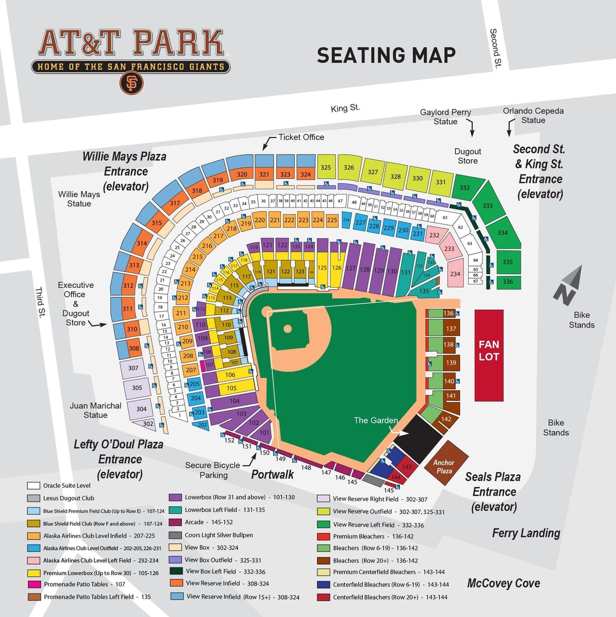 San Francisco giants stadium hartă