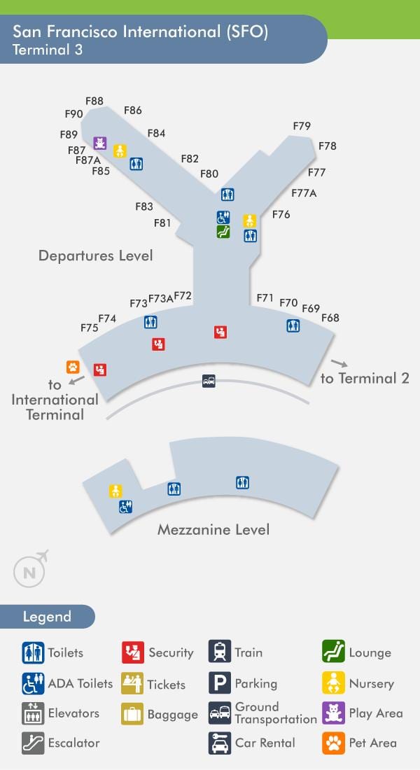 SFO airport harta borna 3