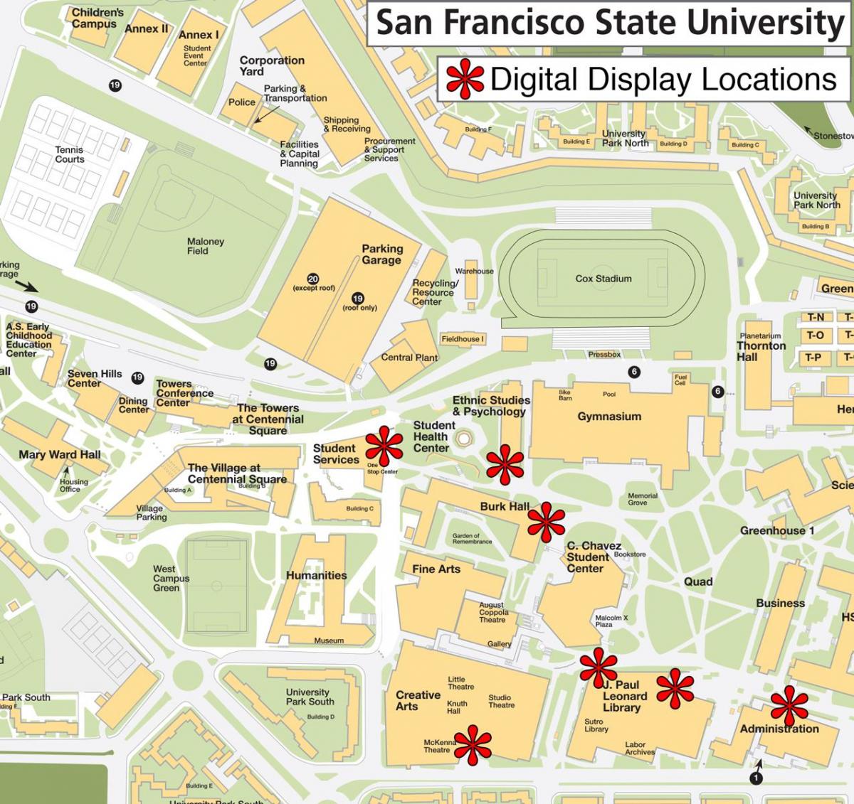 San Francisco state university hartă