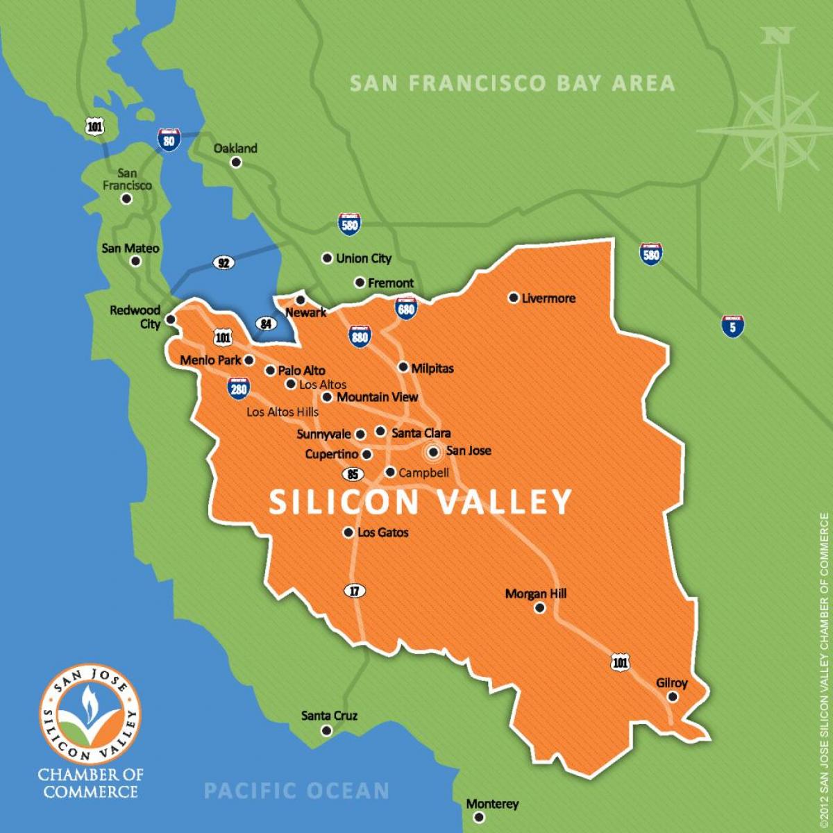 silicon valley în lume hartă