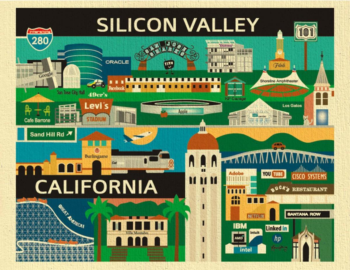 Harta silicon valley poster