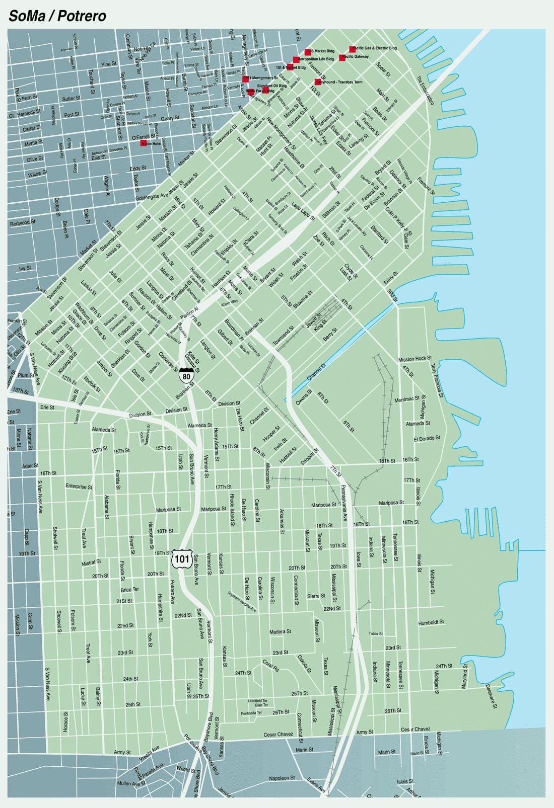 harta soma San Francisco