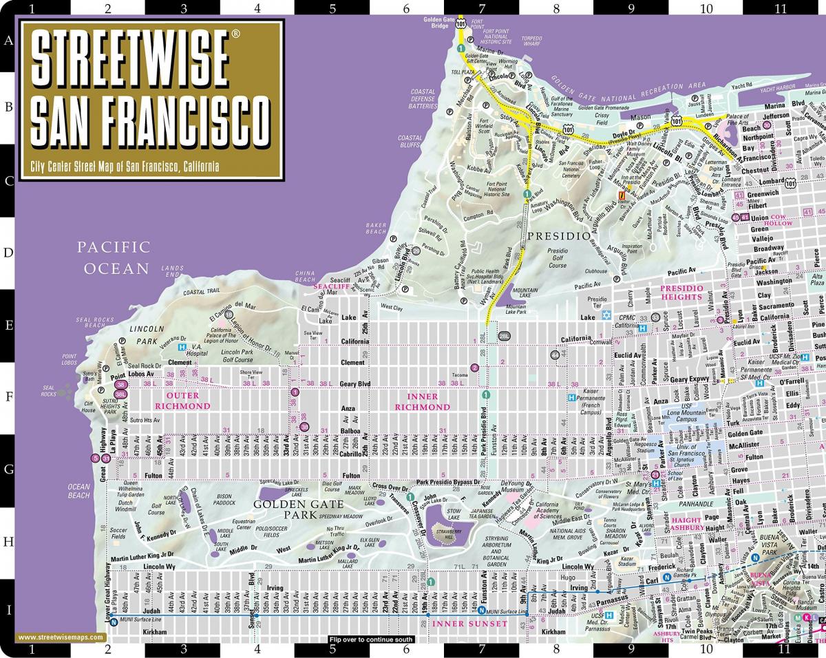 Harta străzii San Francisco
