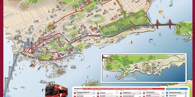 San Francisco tur cu autobuzul hartă
