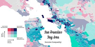 Harta bay area veniturilor