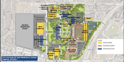 Colegiul din San Francisco campus hartă