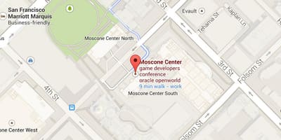 Harta moscone center din San Francisco