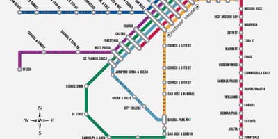 Muni metrou hartă