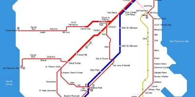 Harta muni tramvai
