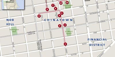 Harta orașul chinezesc San Francisco