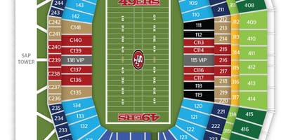 Harta San Francisco 49ers stadion