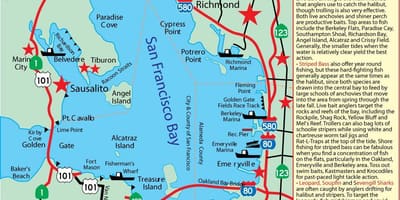 Harta a San Francisco bay pescuit 
