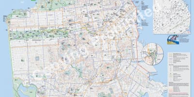 Harta San Francisco biciclete