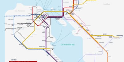 San Fran metrou hartă