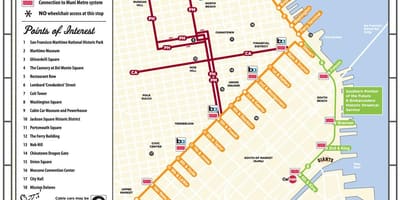 SFO tramvai hartă