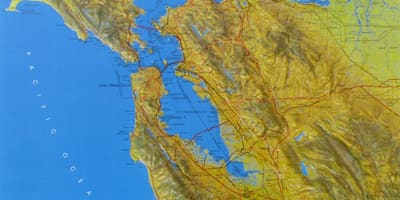 Harta San Francisco relief