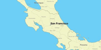 Harta San Francisco pe o lume