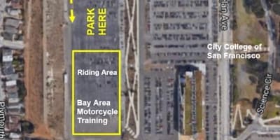 Harta de SF parcare motocicleta