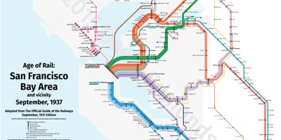 San Fran tren hartă
