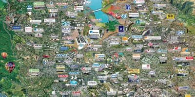 Silicon valley high tech hartă
